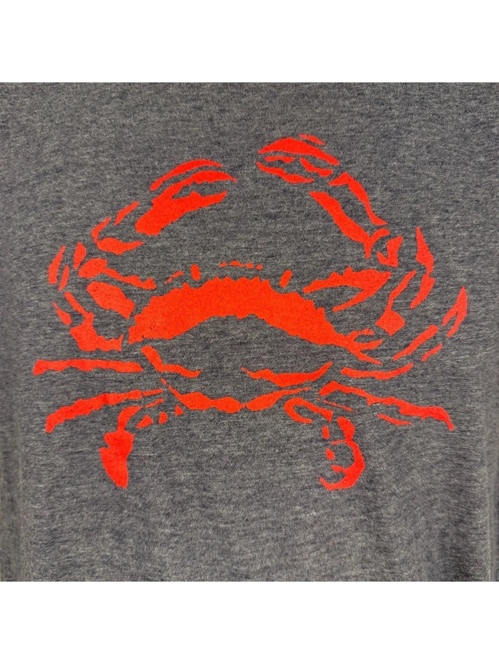 J. Crew Graphic Tee Shirt Heather Dark Blue Red Crab Men Size Small 915